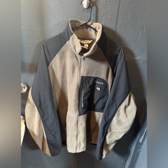 Columbia Interchange Fleece Jacket Black and Tan Size XXL - Picture 1 of 3